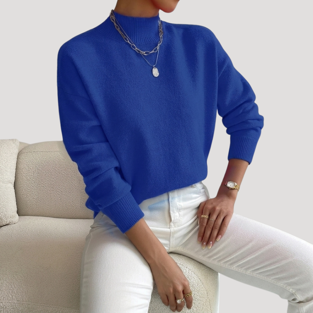 Vivian | Pull Donna Collo Alto Maniche Lunghe