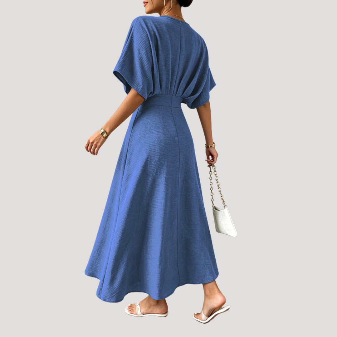 Lina | Robe Midi Trapezio Col V Donna