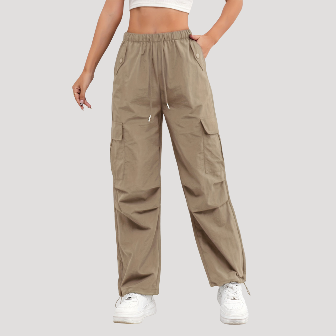 Albertine | Pantaloni Cargo Donna Vita Alta Casual