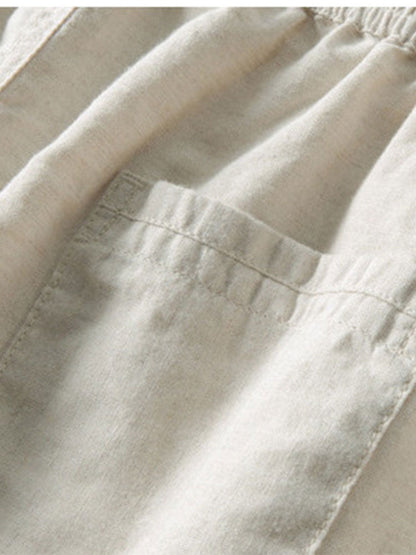 Domenico | Completo camicia a righe e pantaloni con coulisse da uomo