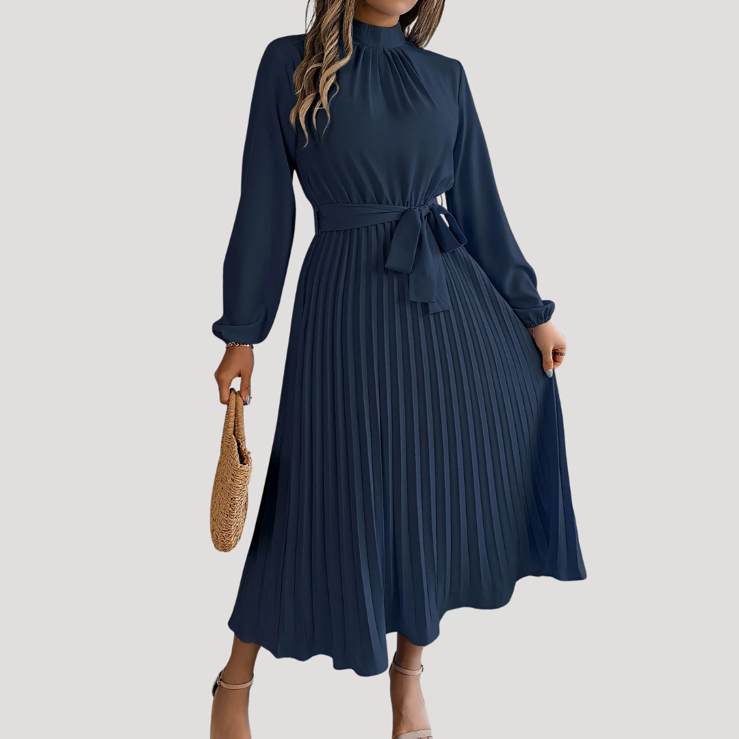 Anais | Abito lungo plissettato elegante da cerimonia
