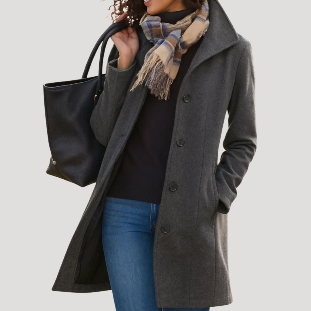 Marta | Cappotto Classico Donna Bottone