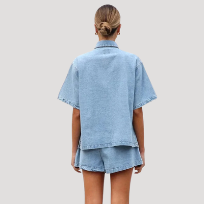 Agnese | Completo Denim Donna Corto Estate