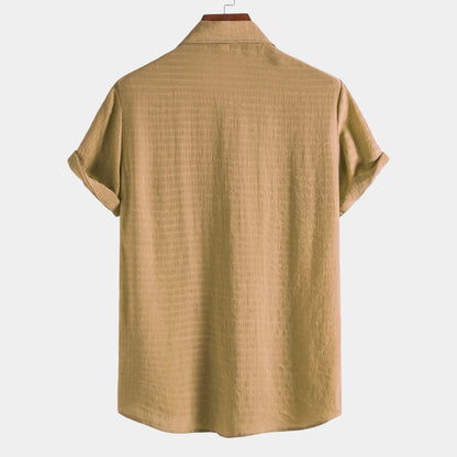 Mario | Camicia a maniche corte con colletto e bottoni da uomo
