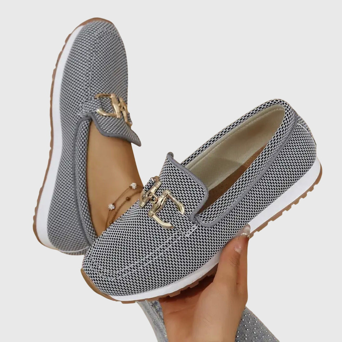 Brooke | Sneaker mocassino con dettaglio dorato per donna