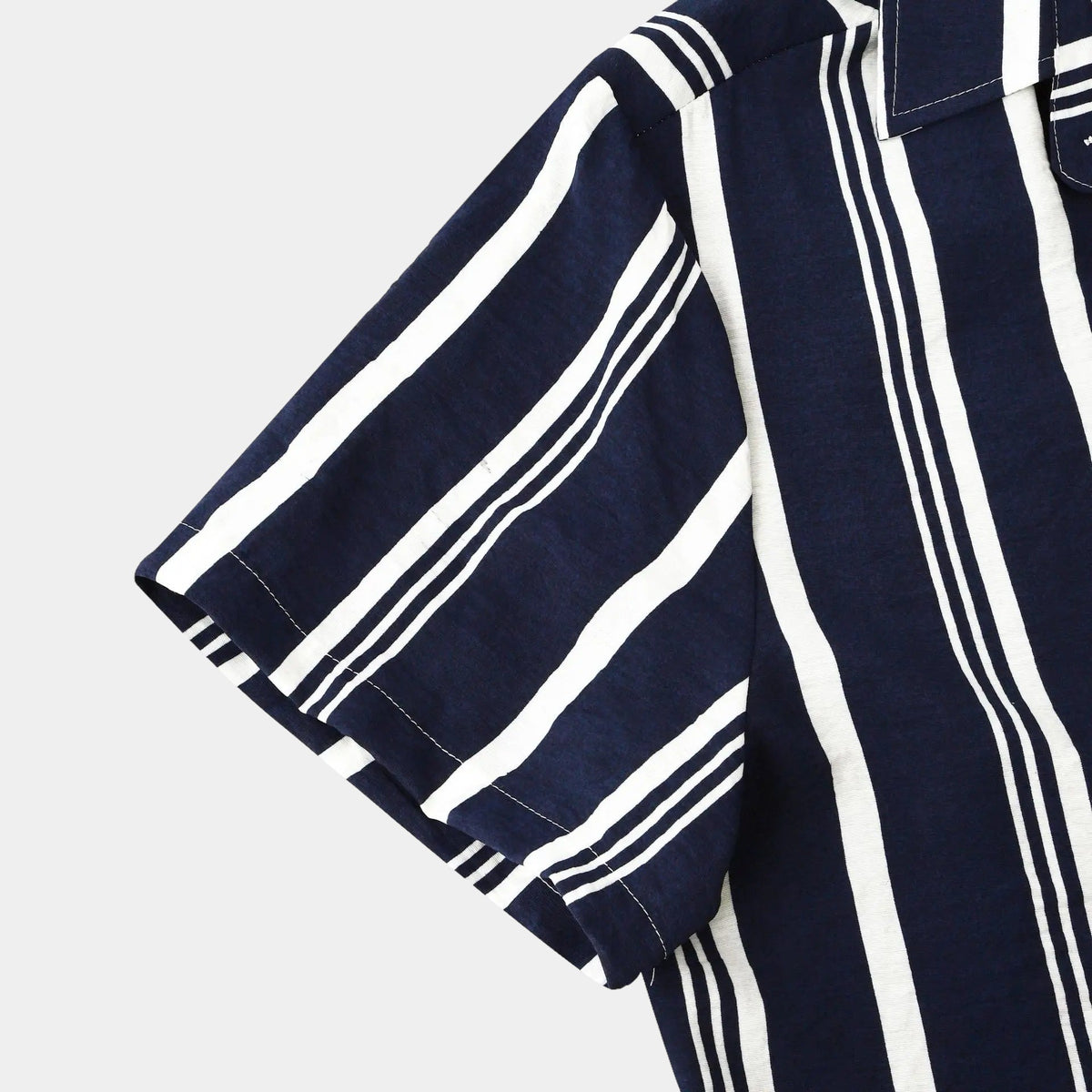 Manuel | Camicia a righe verticali a maniche corte da uomo