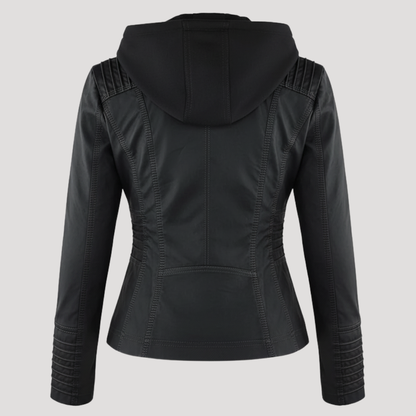 Ana | Giacca Biker Donna Slim Fit con Dettagli Zip