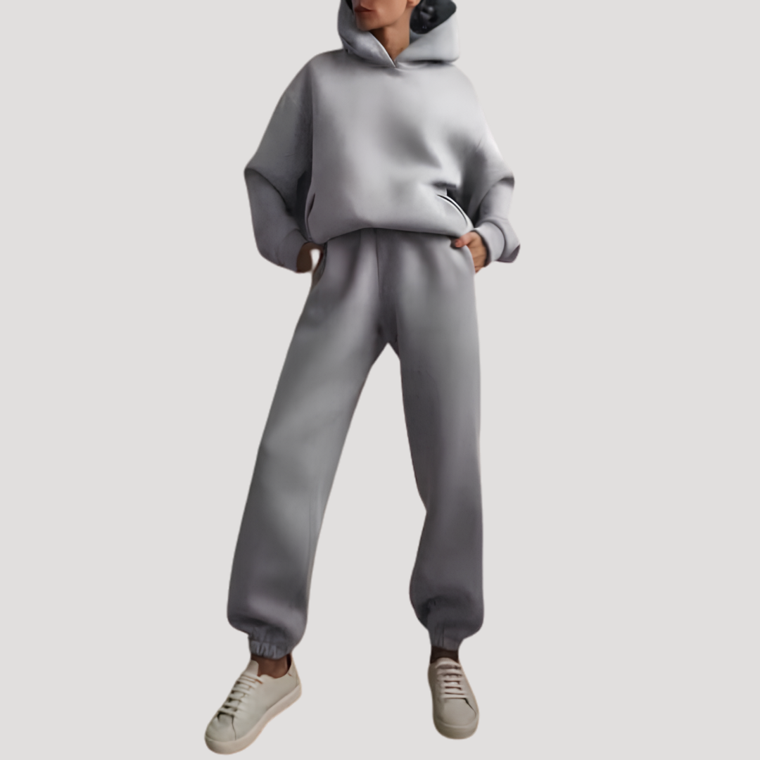 Cloe | Completo Donna Casual Felpa con Cappuccio e Pantaloni Jogging