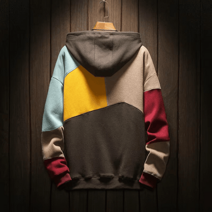 Ares | Felpa con cappuccio color block da uomo