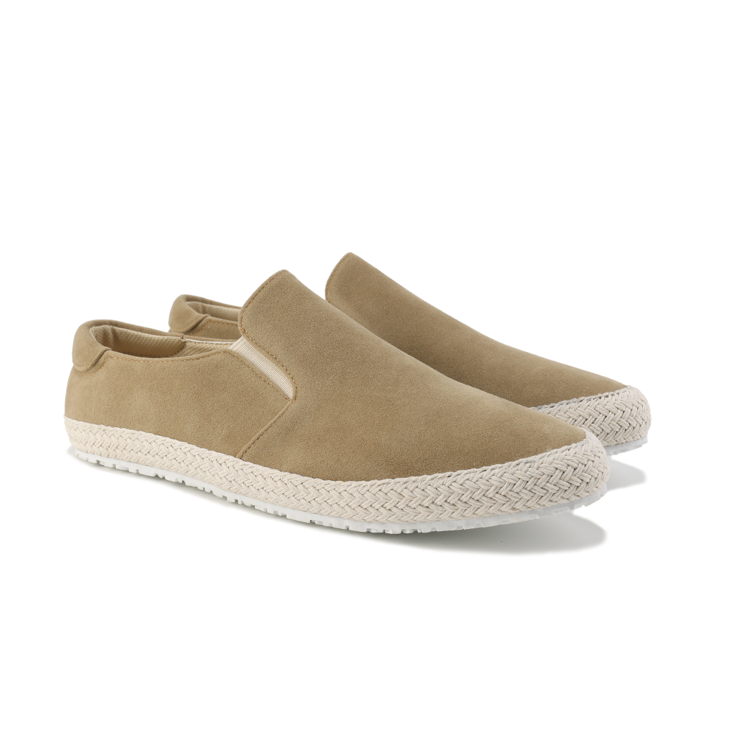 Gianni | Espadrillas slip-on in camoscino sintetico con bordo in corda da uomo