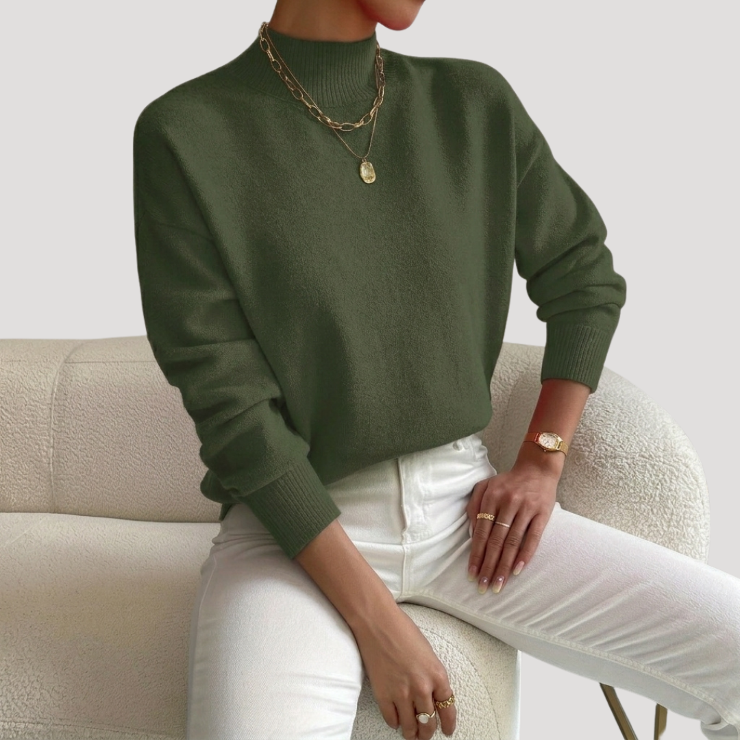 Vivian | Pull Donna Collo Alto Maniche Lunghe