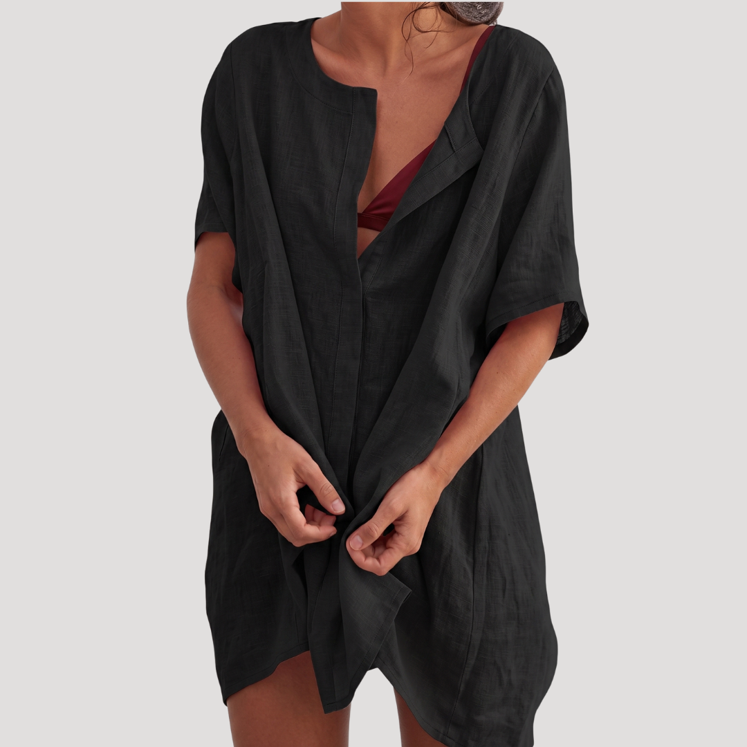 Jessica | Robe Tunique Donna Casual Collo a V Ampio