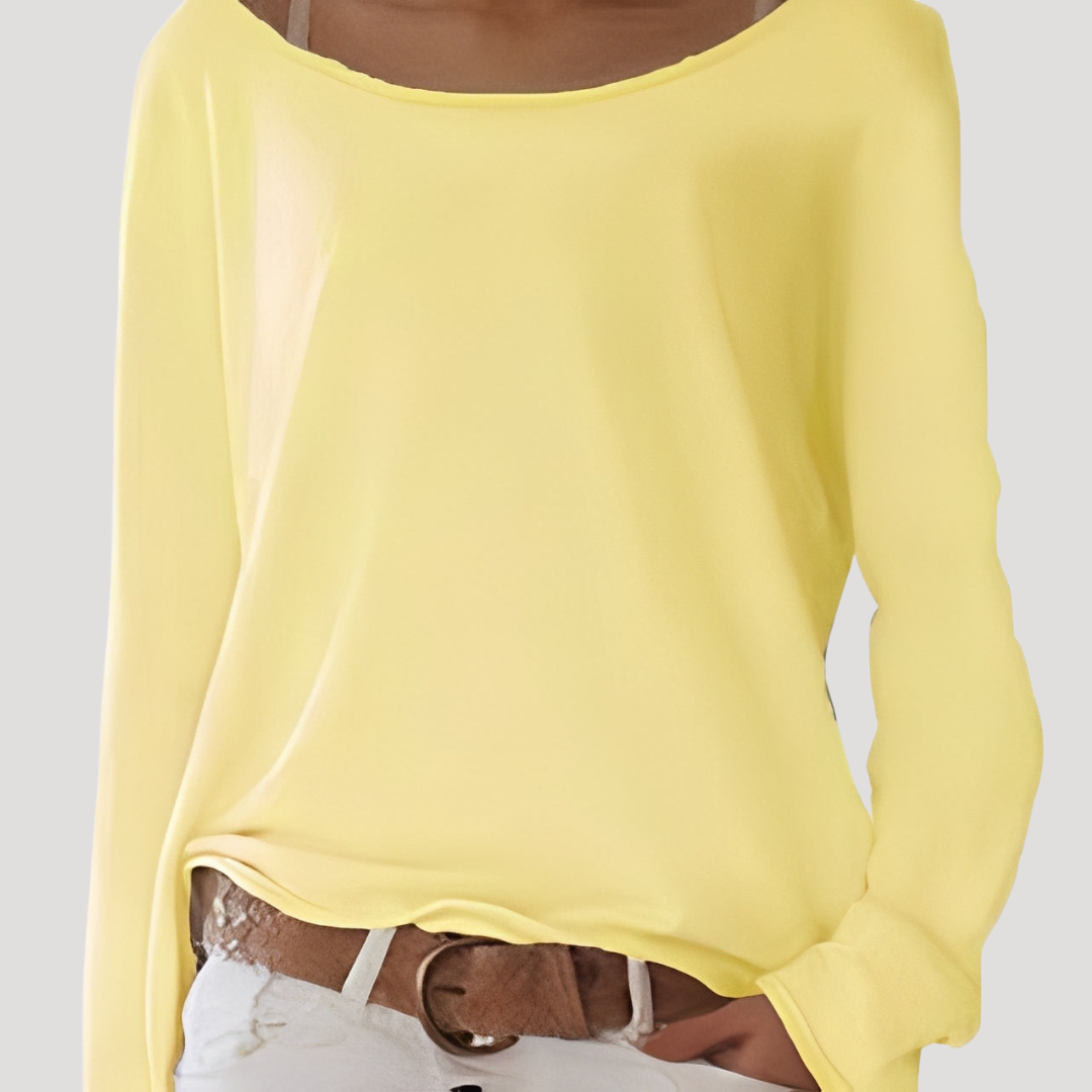 Marcella | Top Donna Collo Barchetta Maniche Lunghe