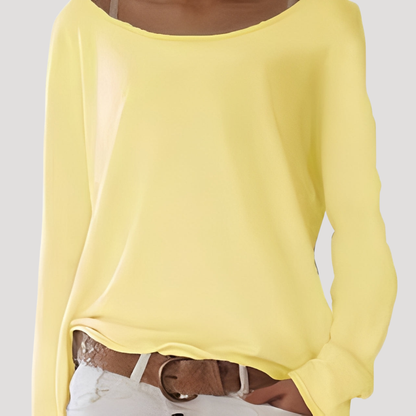 Marcella | Top Donna Collo Barchetta Maniche Lunghe