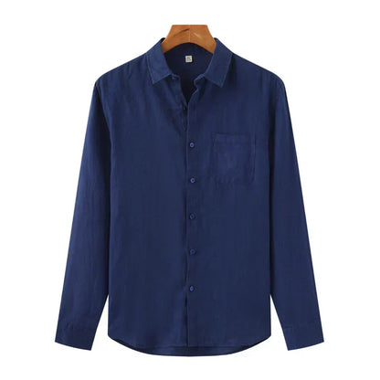 Andrea | Camicia a maniche lunghe con taschino da uomo
