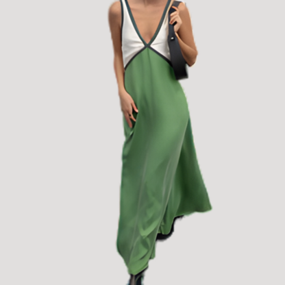 Maria Rosa | Abito lungo fluido ampio elegante
