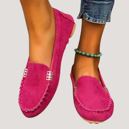 Celeste | Scarpe Basse Donna Cuciture Visibili Casual
