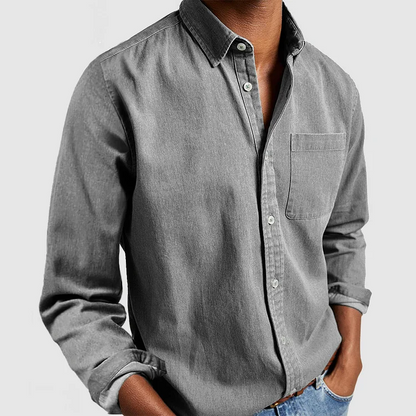 Riccardo | Camicia button-down con taschino da uomo
