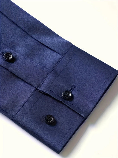 Vincenzo | Camicia a maniche lunghe con bottoni da uomo