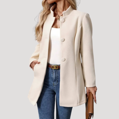 Wanda | Cappotto Donna Buttonato con Collo Alto