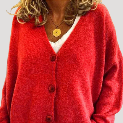 Irene | Cardigan Donna Bottonato Taglio Casual