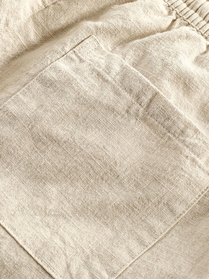 Gianluca | Completo camicia a maniche corte e pantaloni con coulisse da uomo