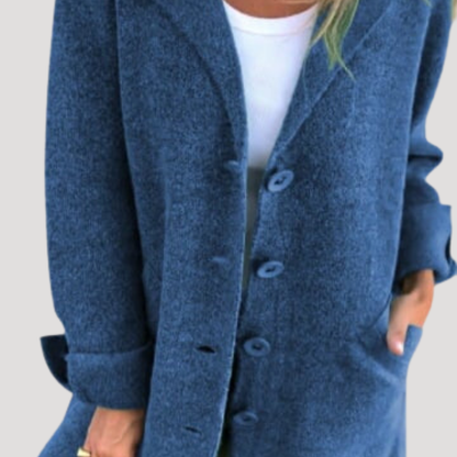 Amy | Cappotto Lungo Donna Casual con Rever