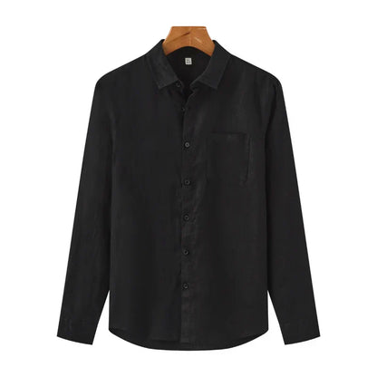Andrea | Camicia a maniche lunghe con taschino da uomo