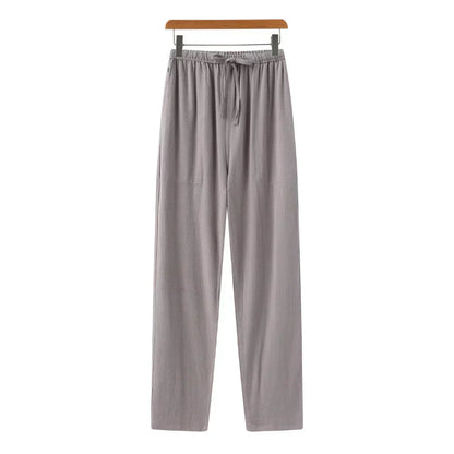 Enzo | Pantaloni a gamba dritta con coulisse e vita elastica da uomo