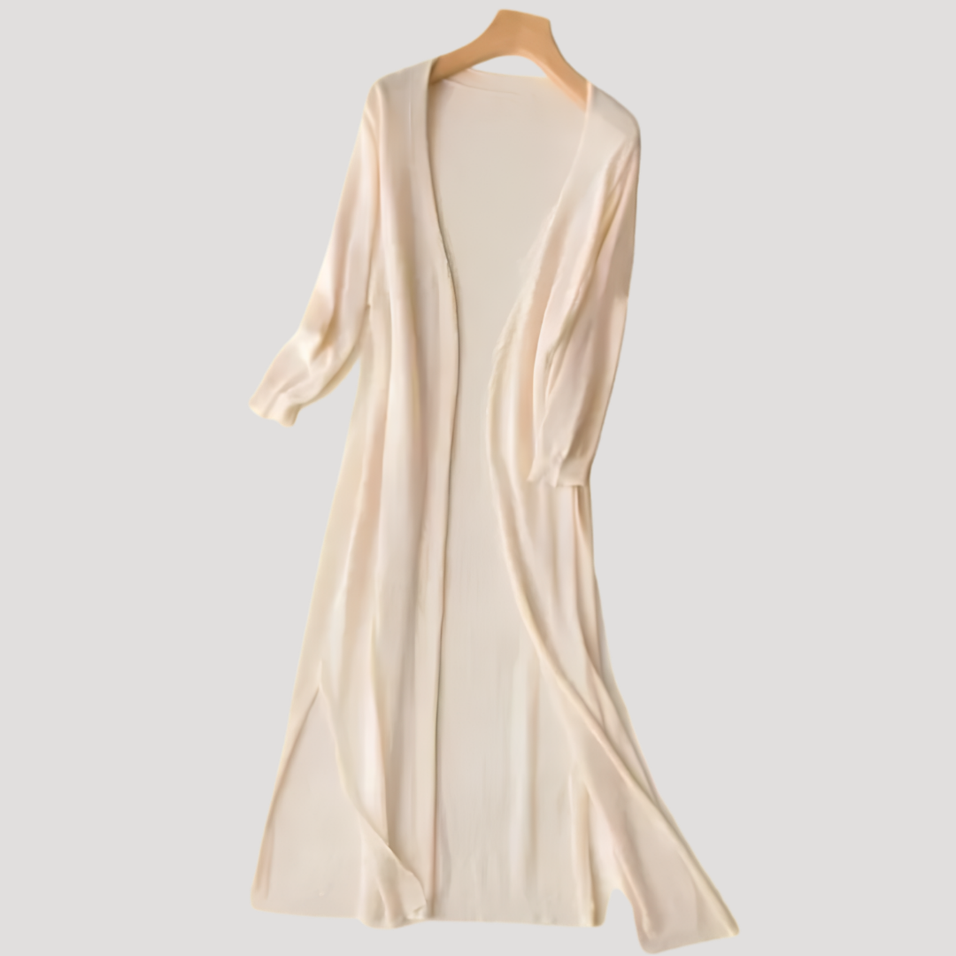 Aurora | Cardigan Lungo Donna Aperto Davanti
