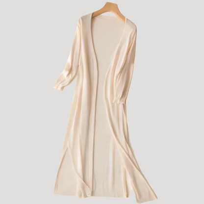 Aurora | Cardigan Lungo Donna Aperto Davanti