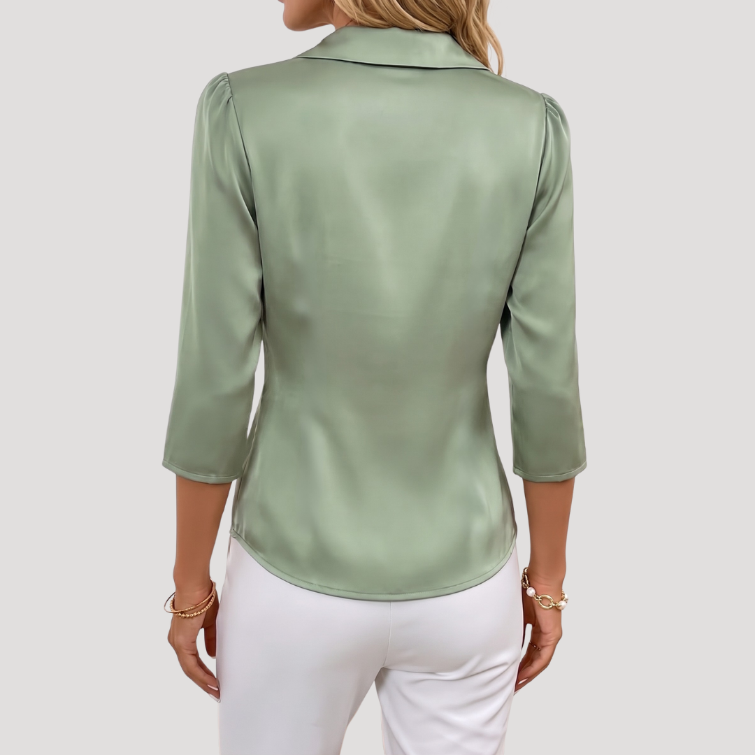 Albertine | Blusa Donna Portafoglio Col V Elegante