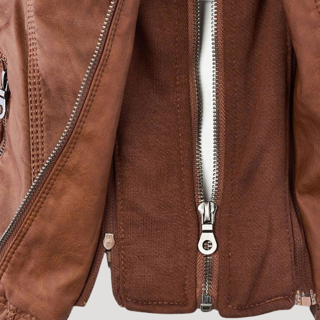 Lisette | Giacca Biker Donna Slim Fit con Dettagli Zip