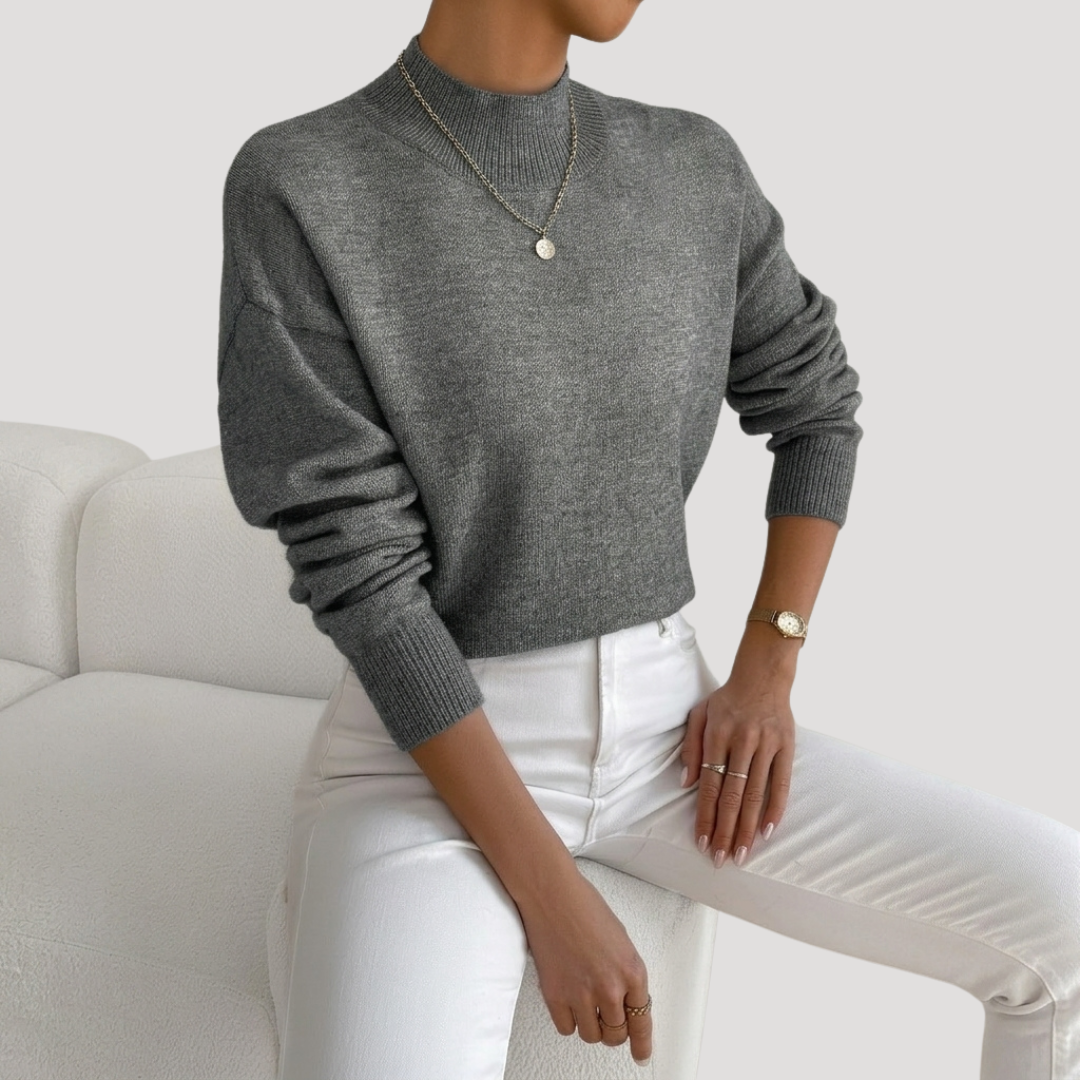 Vivian | Pull Donna Collo Alto Maniche Lunghe