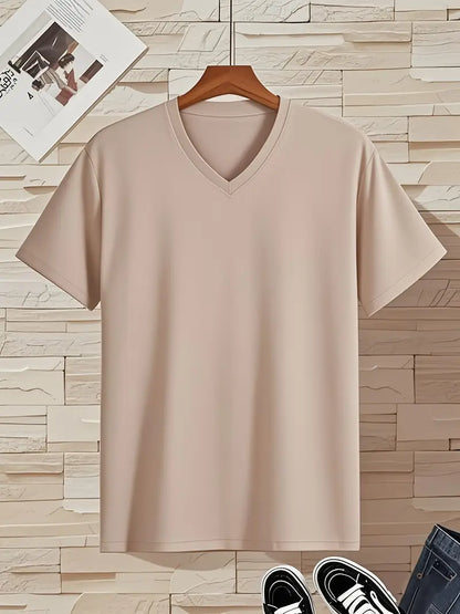 Bruno | T-shirt scollo a V a maniche corte da uomo