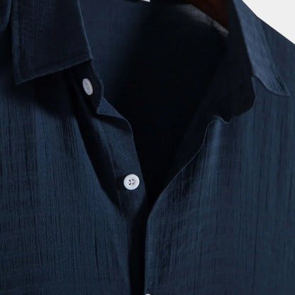 Mario | Camicia a maniche corte con colletto e bottoni da uomo