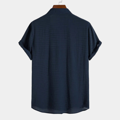 Mario | Camicia a maniche corte con colletto e bottoni da uomo