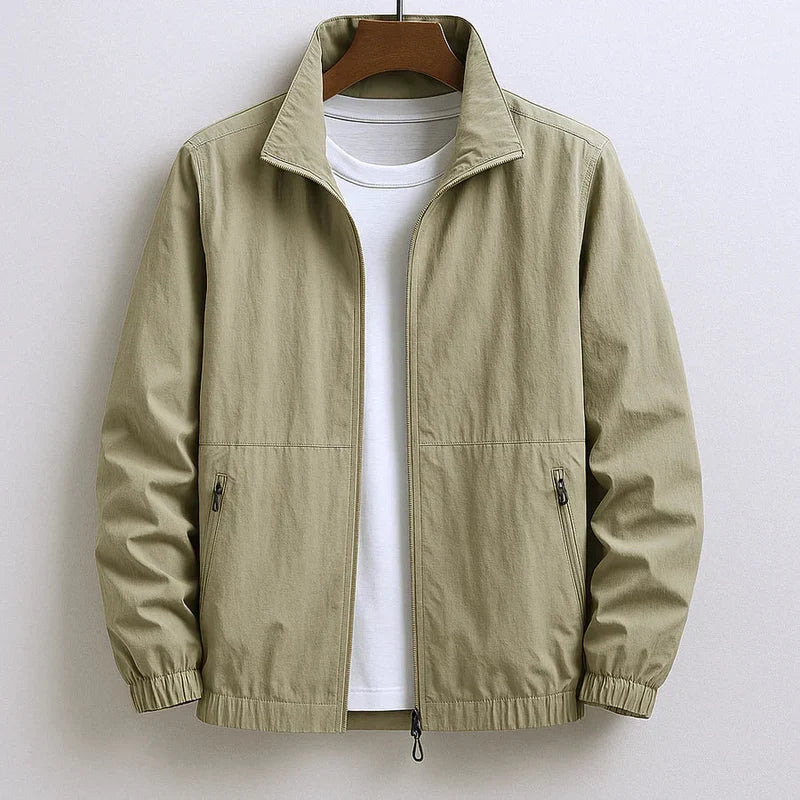 Sebastiano | Giacca bomber con zip e colletto alto da uomo