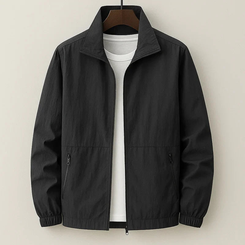 Sebastiano | Giacca bomber con zip e colletto alto da uomo