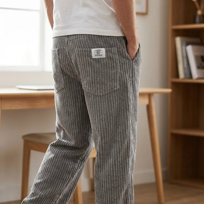Vasco | Pantaloni in velluto a coste con vita elastica da uomo