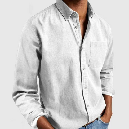 Riccardo | Camicia button-down con taschino da uomo