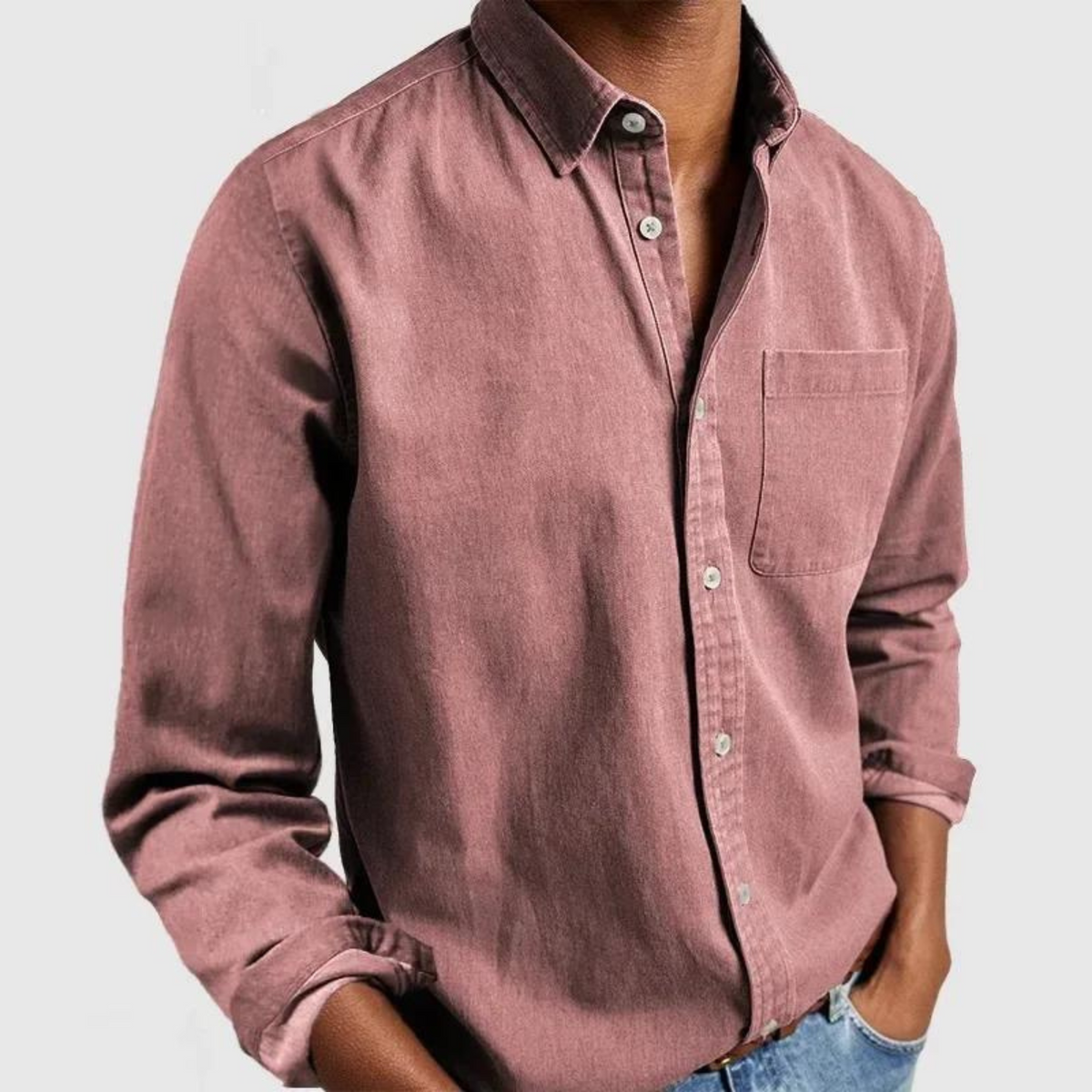 Riccardo | Camicia button-down con taschino da uomo
