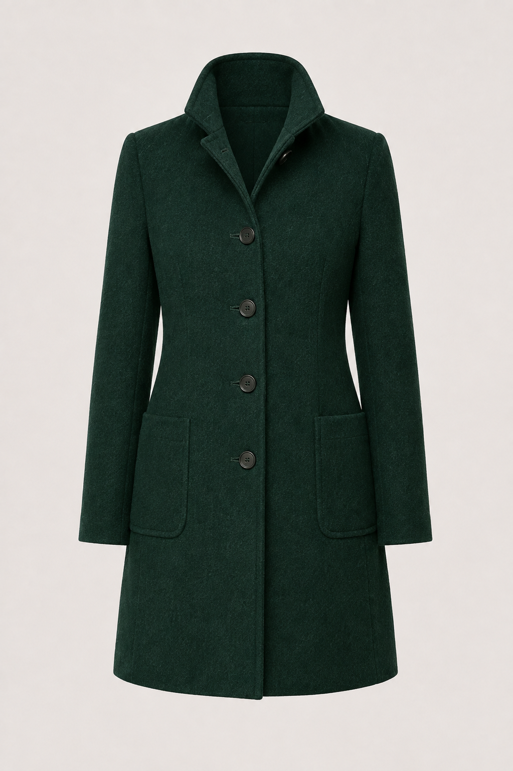 Carlina | Cappotto Classico Media Lunghezza con Colletto per Donna