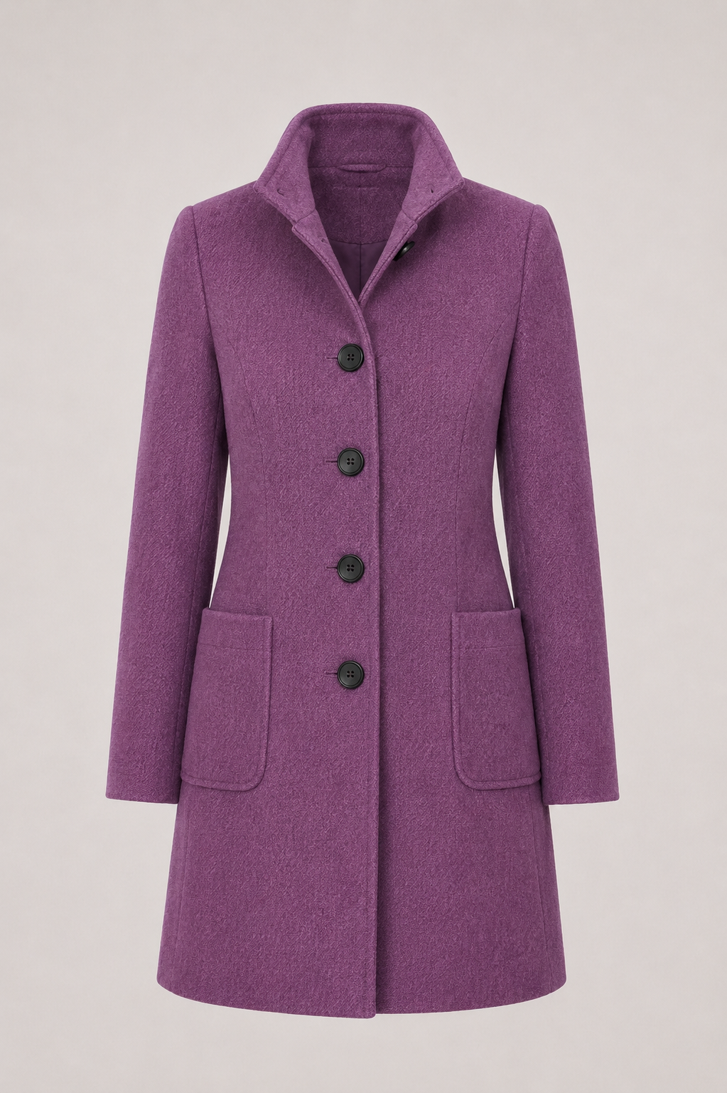 Carlina | Cappotto Classico Media Lunghezza con Colletto per Donna