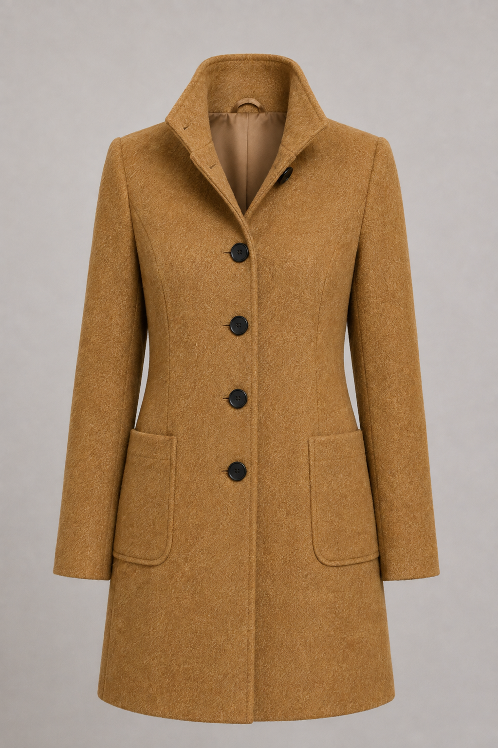 Carlina | Cappotto Classico Media Lunghezza con Colletto per Donna