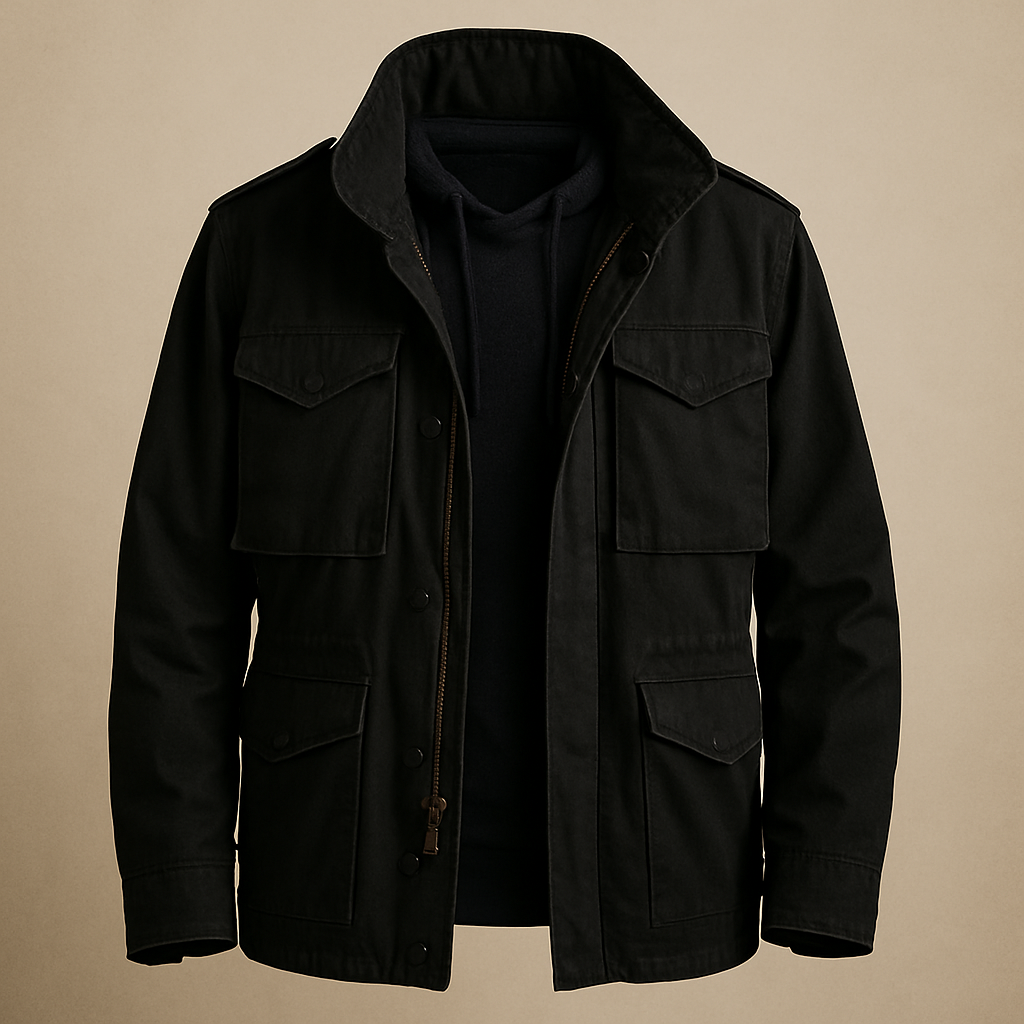 Cesare | Giacca militare M-65 con quattro tasche da uomo