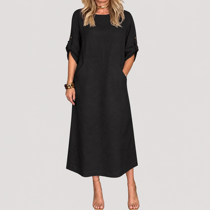 Lisa | Robe Lunga Casual Maniche Lunghe Donna