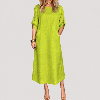 Lisa | Robe Lunga Casual Maniche Lunghe Donna