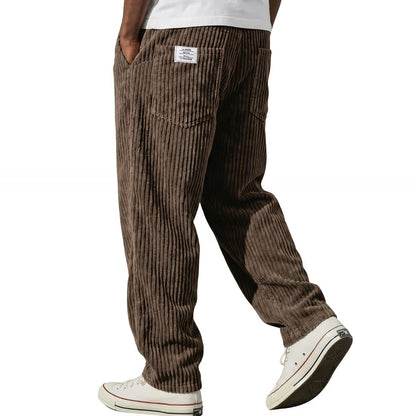 Vasco | Pantaloni in velluto a coste con vita elastica da uomo