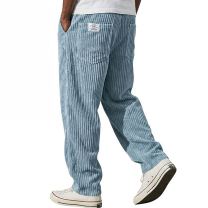 Vasco | Pantaloni in velluto a coste con vita elastica da uomo